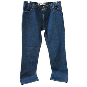 Harley Davidson Women's Jeans Size 12 Regular Medium‎ Wash Straight Leg Logo
